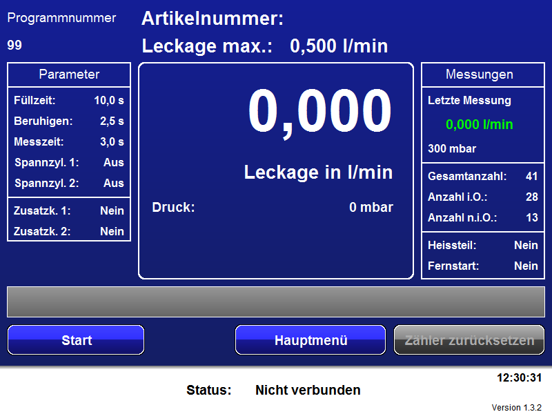 Software zur Leckageprüfung